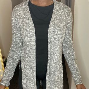 Gray cardigan